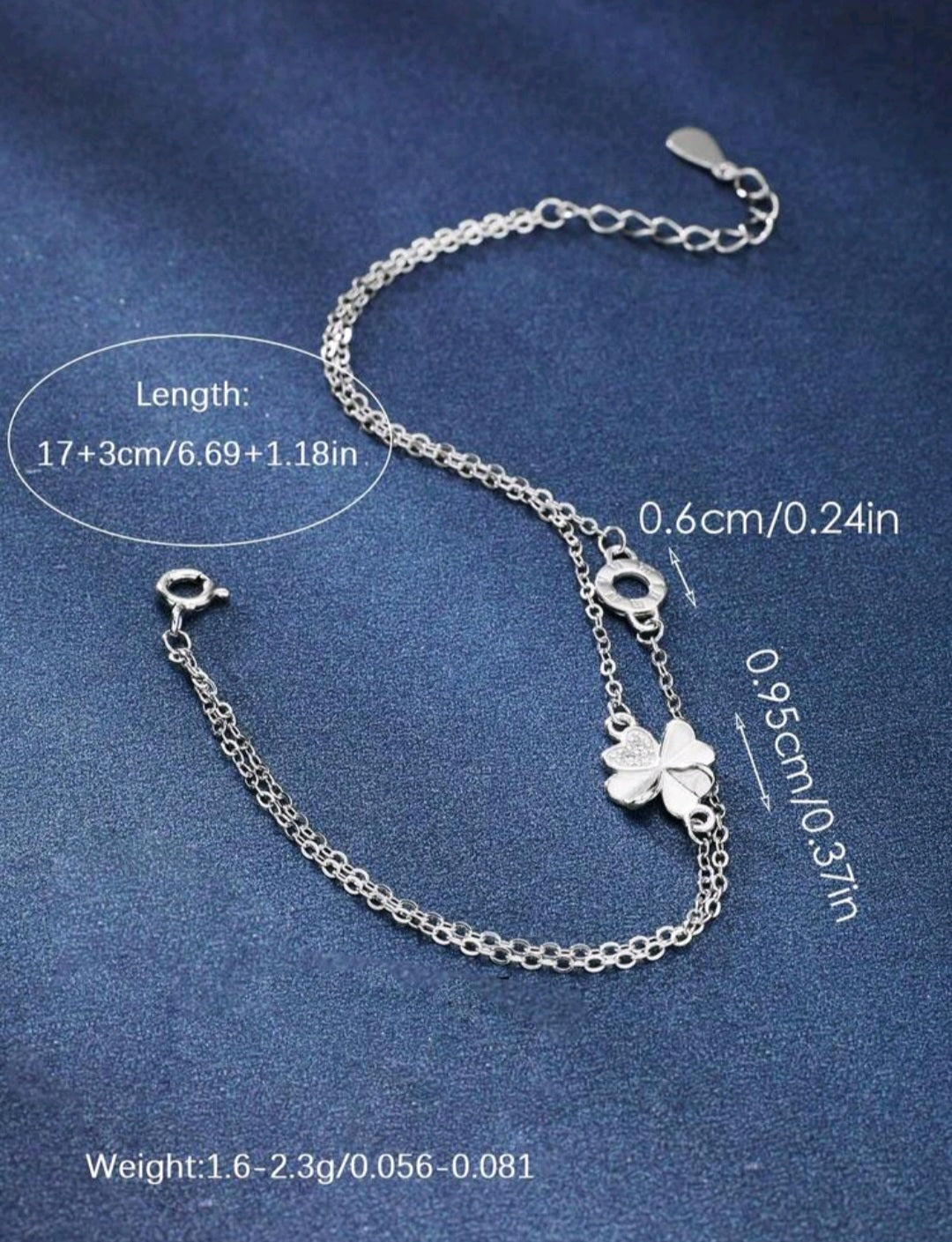 925 Sterling Silber Blumenarmband für Damen – Luxuriöser Eleganter Stil