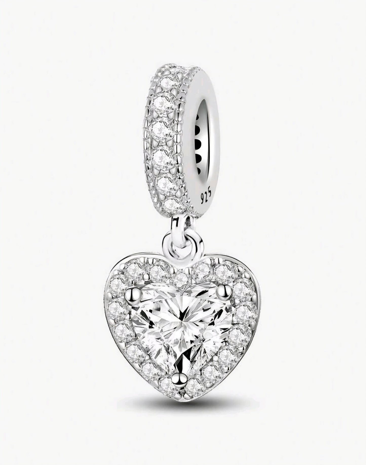 925 Sterling Silver Heart Charm – Elegant & Timeless Jewelry for Bracelets & Necklaces