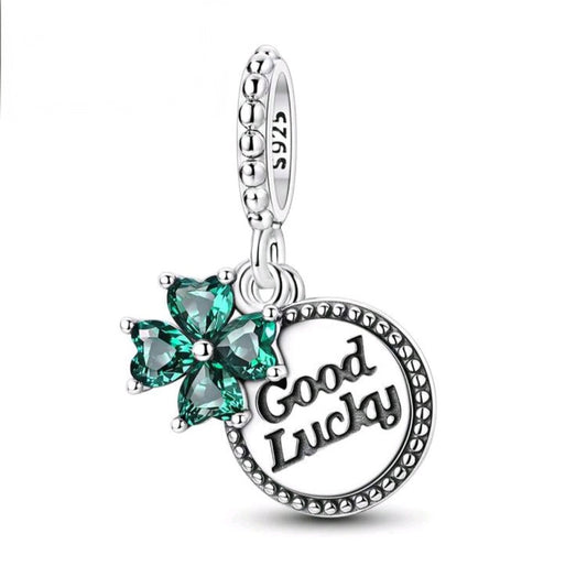 925 Sterling Silver Good Lucky Charm – Elegant & Timeless Jewelry for Bracelets & Necklaces