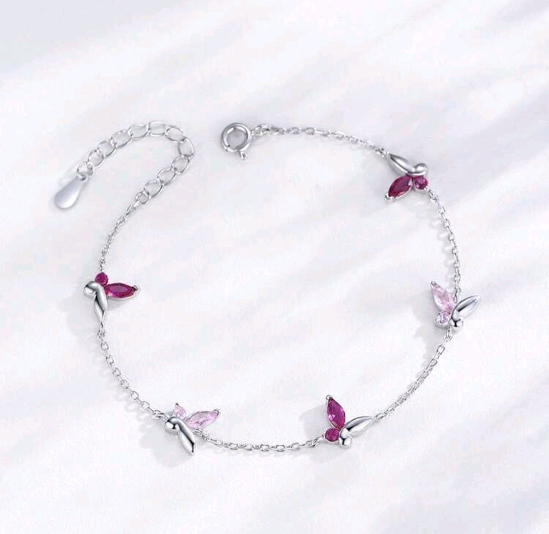 Armband für Damen aus 925er Sterlingsilber mit Schmetterling – Luxuriös und elegant