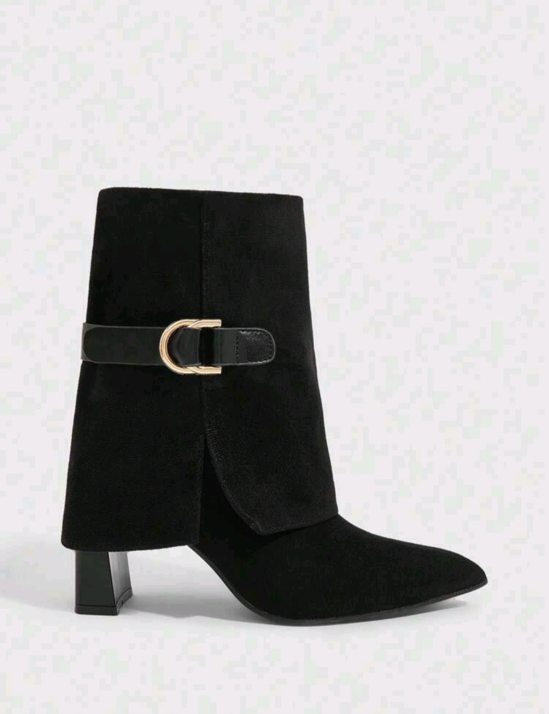 Elegante Stiefeletten für Damen – Spitz zulaufende Stiefel mit Blockabsatz